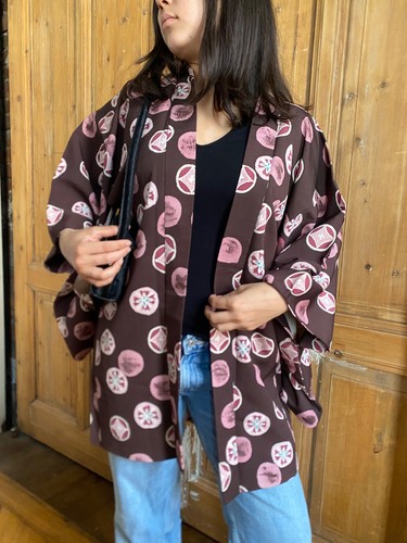 Haori seide kimono jacke - seide,