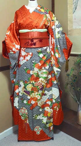 Vintage japanischer kimono - vintage,