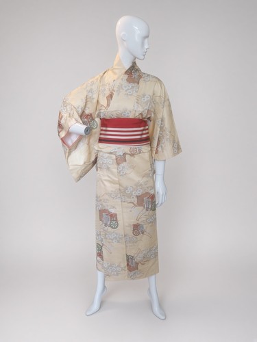 Japanischer damen kimono beige - japanischer,