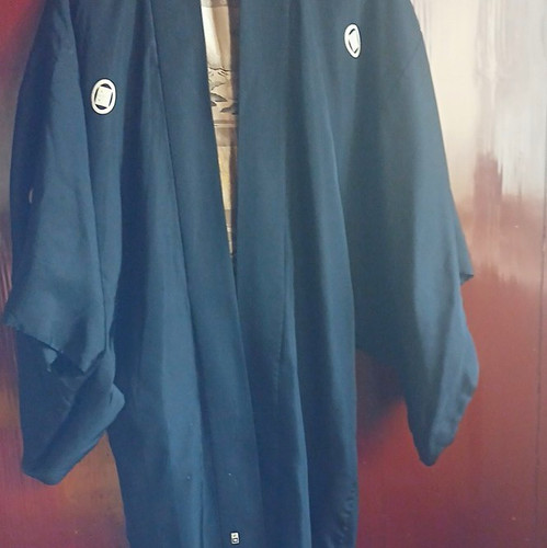 Japanische schwarze seide - schwarze,