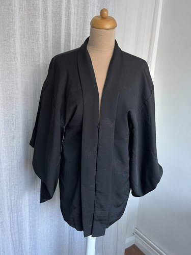 Vintage japanese haori black - vintage,