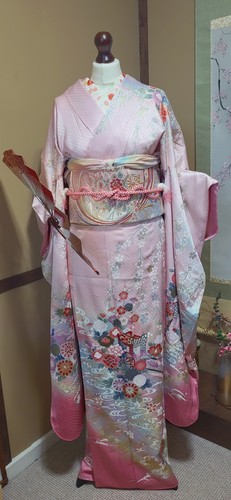 Japanischer kimono rosa mit - kimono,