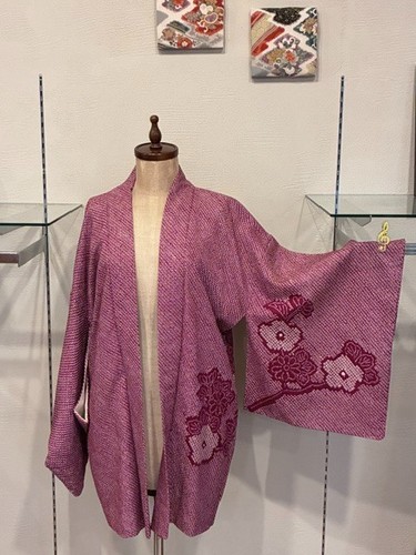 Vintage japanese silk shibori - vintage,