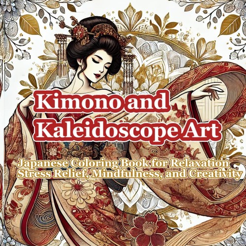 Kimono and kaleidoscope art - kimono,