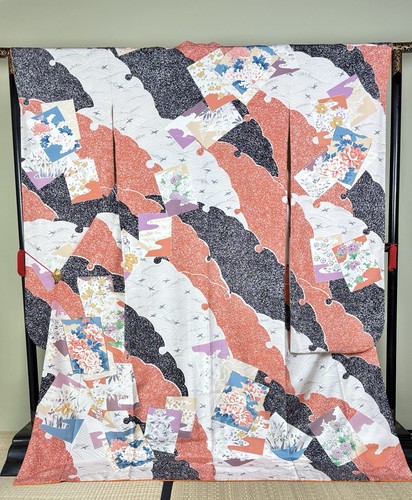 Furisode kimono vintage - furisode,