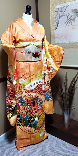 Vintage japanischer seiden - vintage,