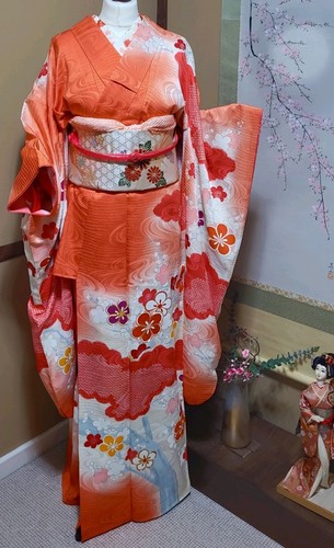 Vintage japanischer furisode - vintage,