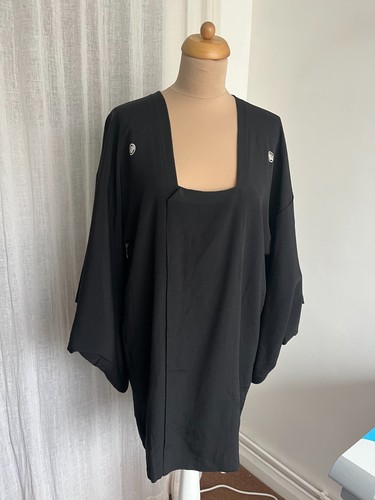 Vintage japanese haori - haori, black