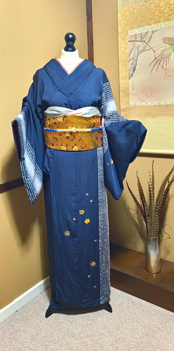 Japanischer dunkelblauer damen - japanischer,