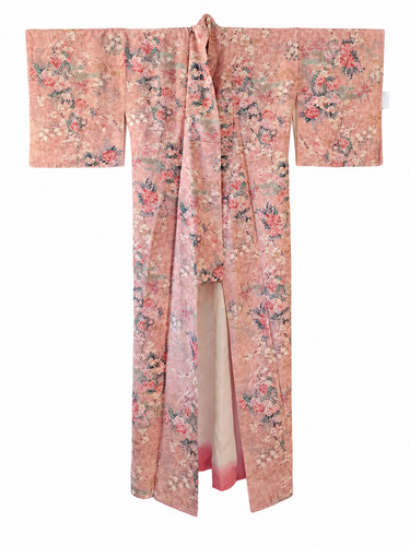 Japanischer kimono komon rosa - komon,